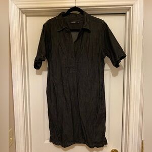 Lauren Ralph Lauren Women’s Short Sleeve Dress. Color Dark Blue Denim. Large